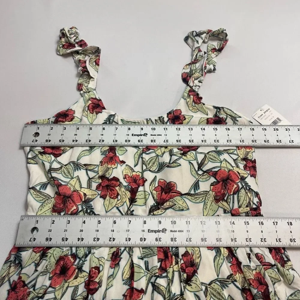 NWT Free People White Dear You Floral Dress Size Medium New